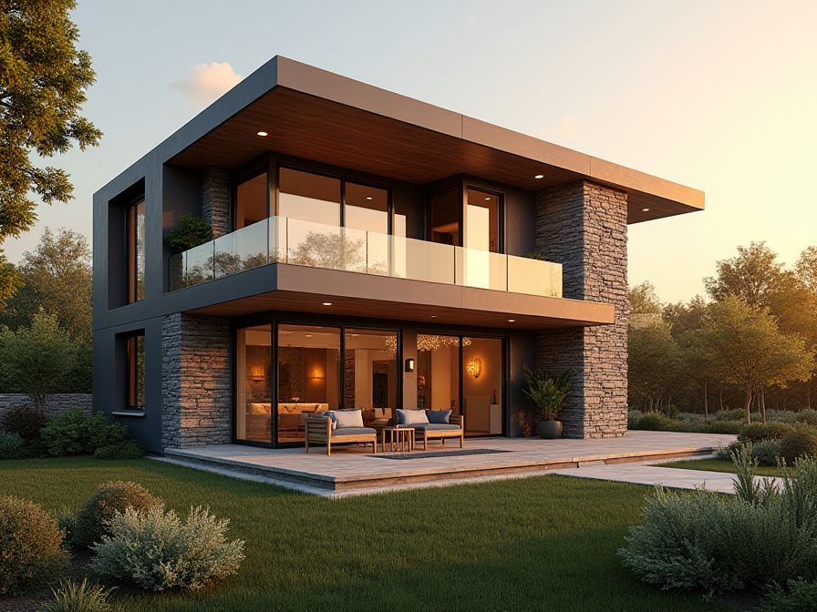 Modern two-storey house